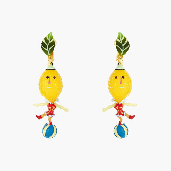 Fruit Circus Lemon And Balloons Earrings | ANFC1031 - Les Nereides