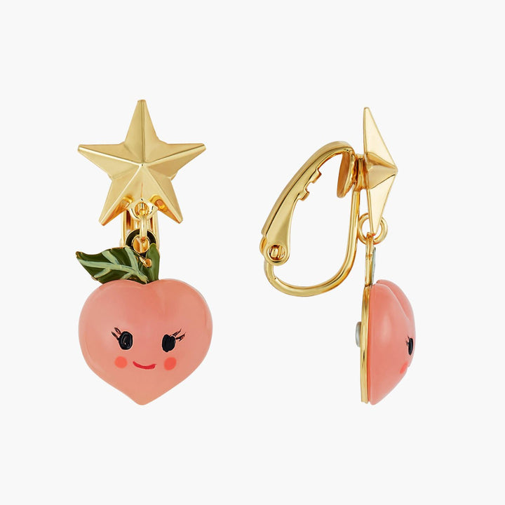 Fruit Circus Peach And Stars Earrings | ANFC108C/1 - Les Nereides