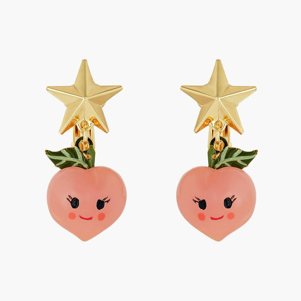 Fruit Circus Peach And Stars Earrings | ANFC108C/1 - Les Nereides