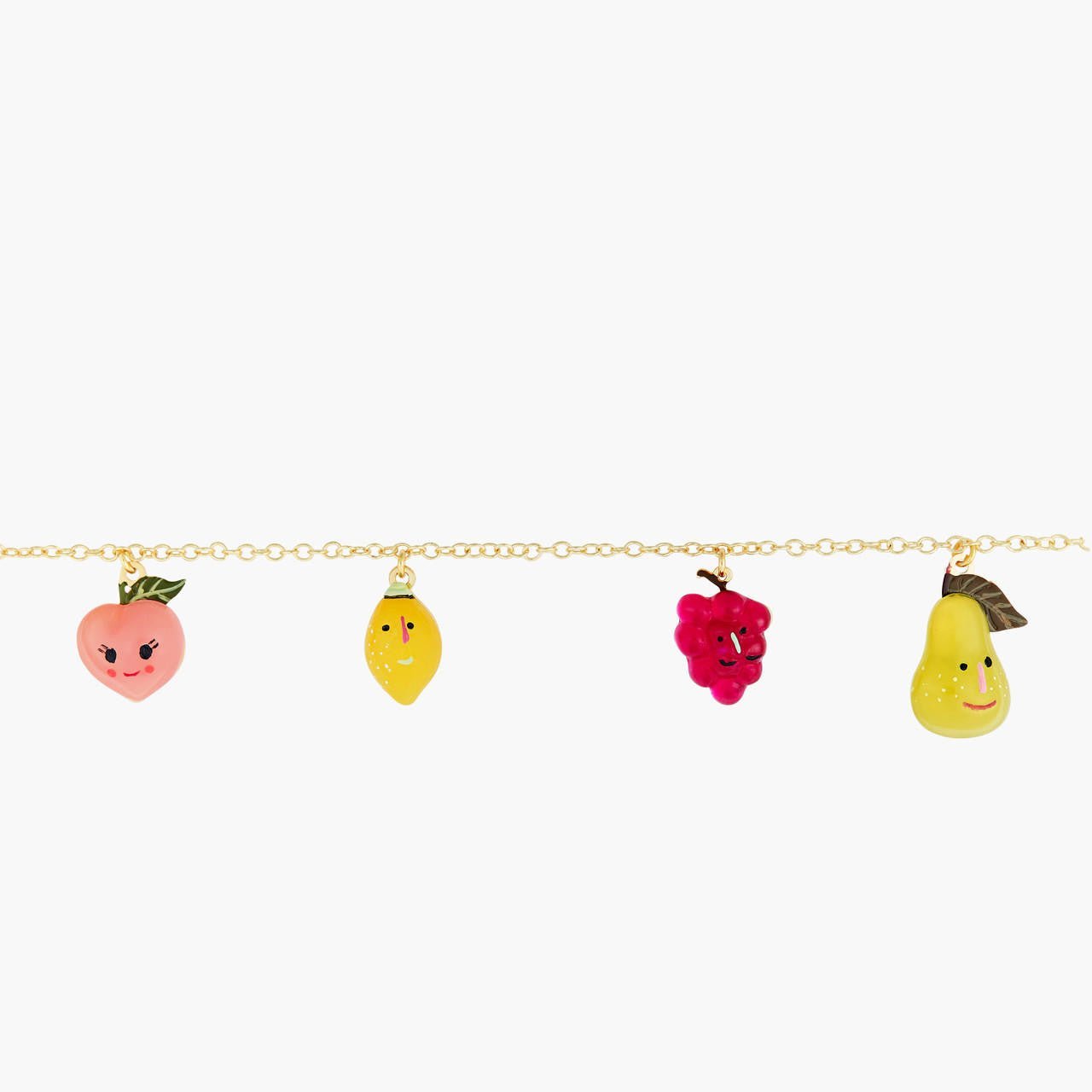 Fruit Circus Pear, Grapes, Lemon And Peach Bracelet | ANFC2011 - Les Nereides