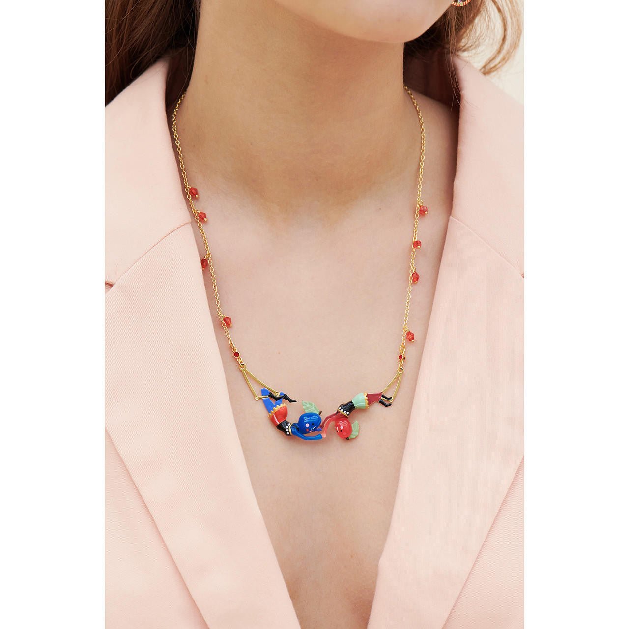 Fruit Circus Plum Flying Sisters Statement Necklace | ANFC3011 - Les Nereides