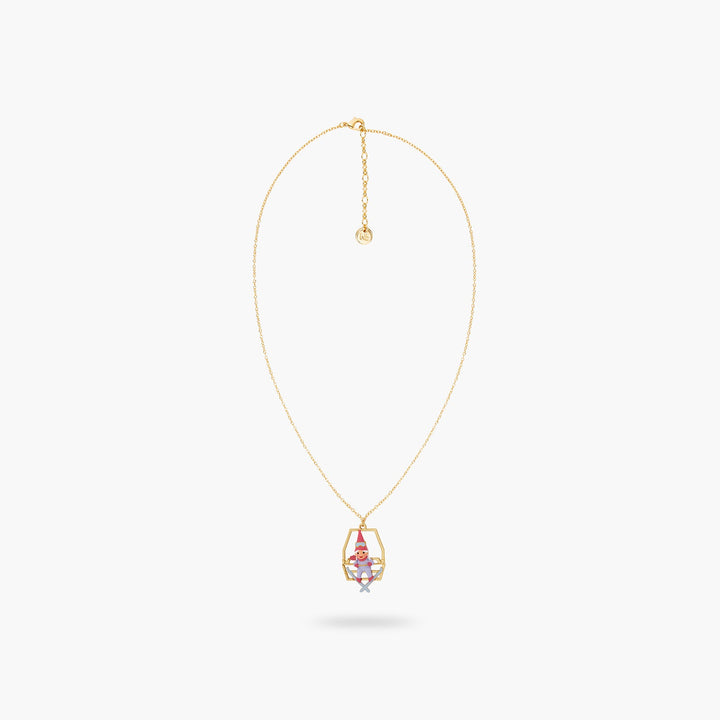 Garden Gnome And Chairlift Pendant Necklace | ASCP3111 - Les Nereides