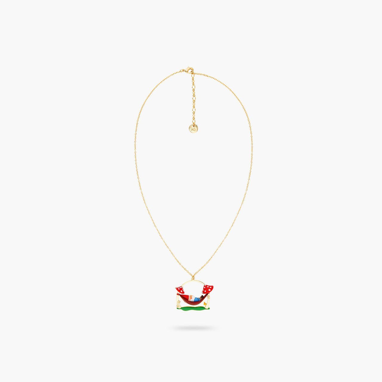 Garden Gnome And Hamac Pendant Necklace | ARCP3021 - Les Nereides