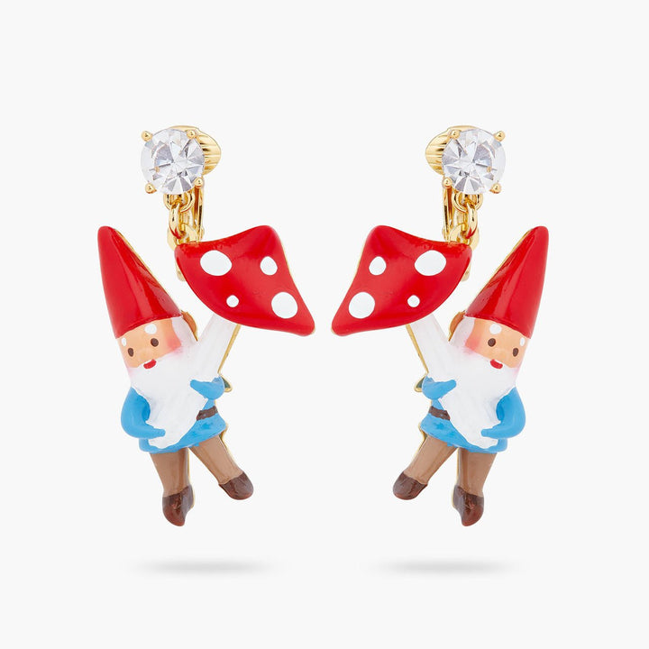 Garden Gnome And Mushroom Earrings | ARCP1091 - Les Nereides