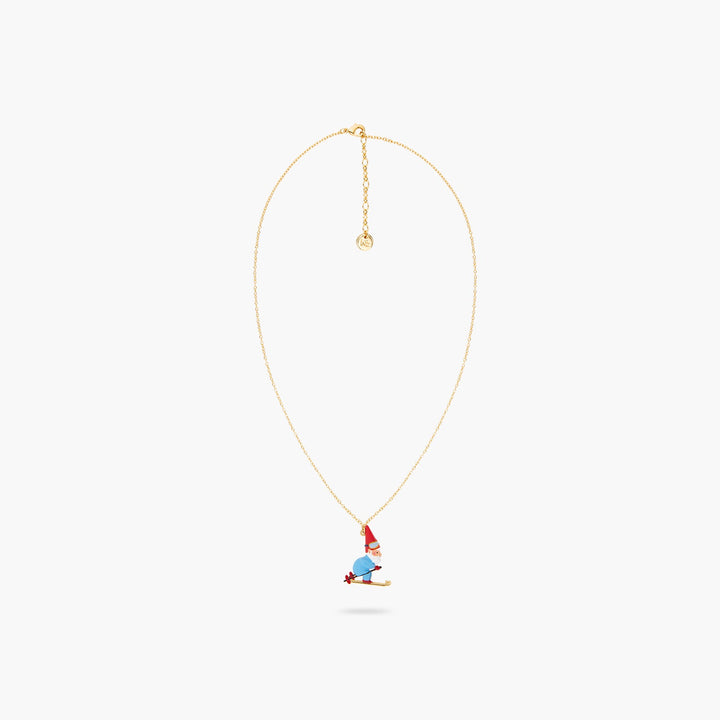 Garden Gnomes And Ski Pendant Necklace | ASCP3101 - Les Nereides