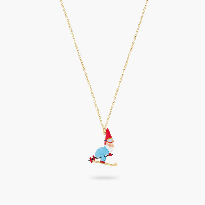 Garden Gnomes And Ski Pendant Necklace | ASCP3101 - Les Nereides