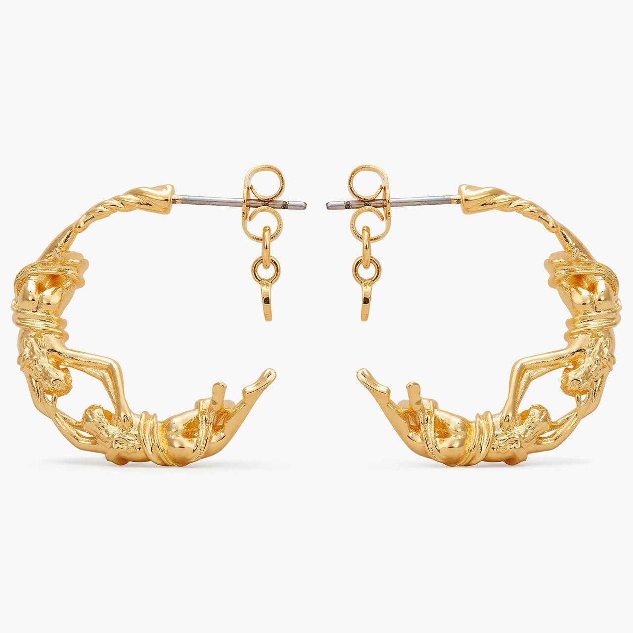 Gemini Astrological Sign Hoop Earrings | APPV1031 - Les Nereides