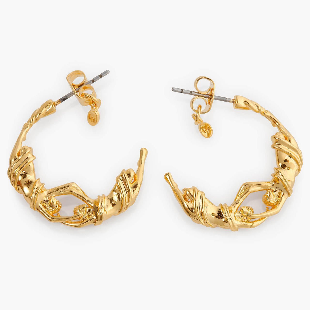 Gemini Astrological Sign Hoop Earrings | APPV1031 - Les Nereides