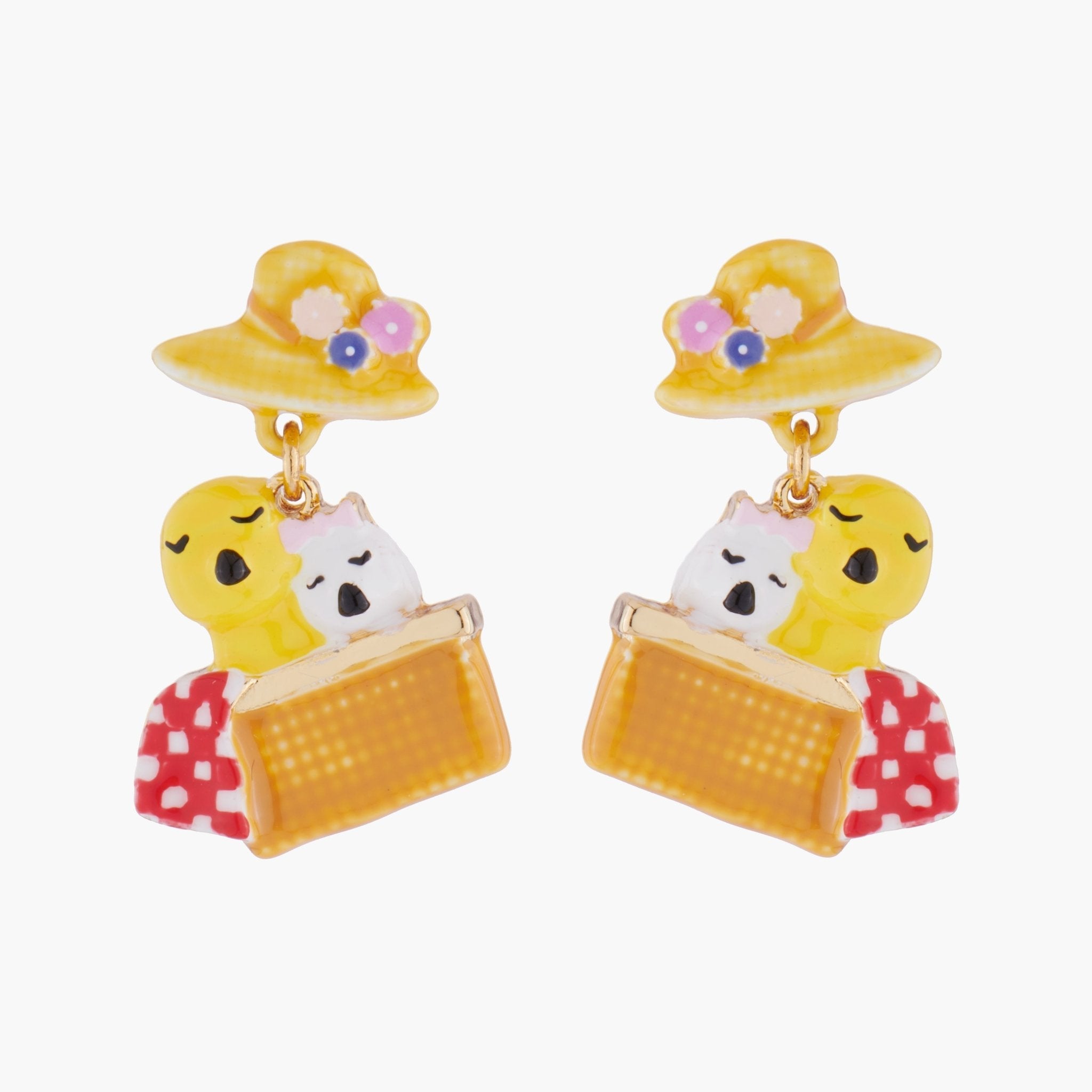 Gentiment Joyeux Earrings | AKGJ101C - Les Nereides