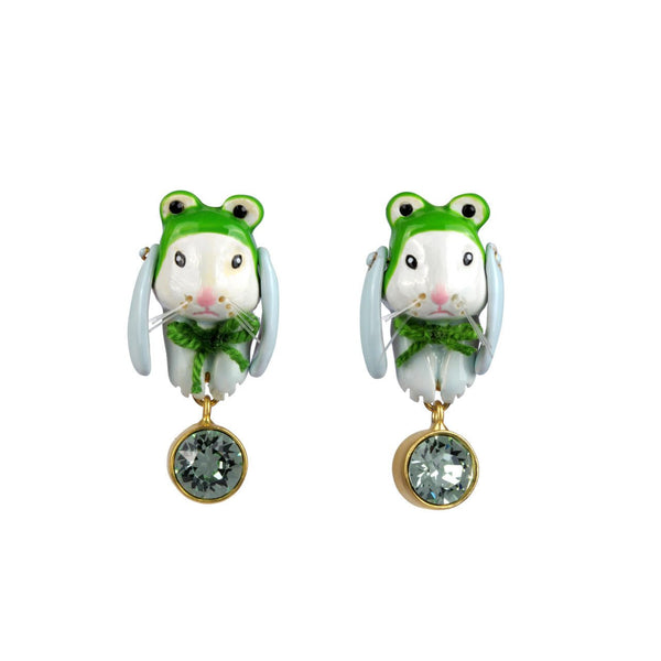 Gentiment Joyeux Rabbit Brigitte Earrings | AAGJ1011 - Les Nereides