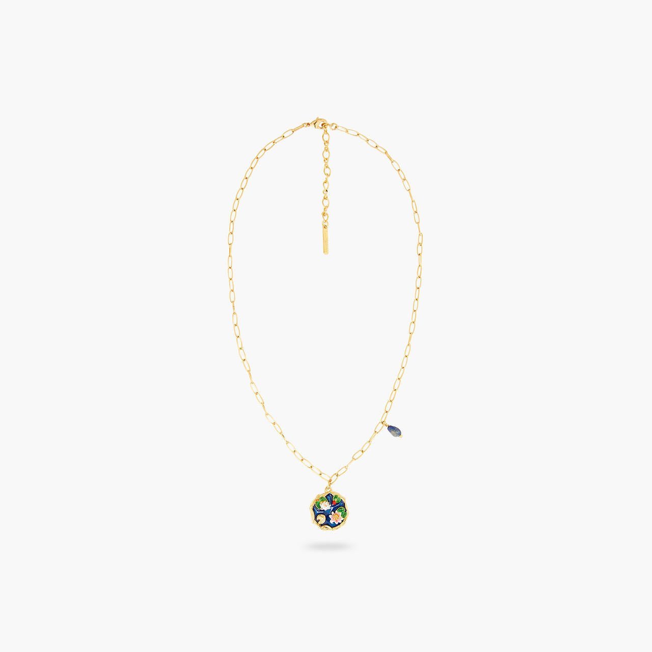 Giverny Pond And Lapis Lazuli Pendant Necklace | AQJF3041 - Les Nereides