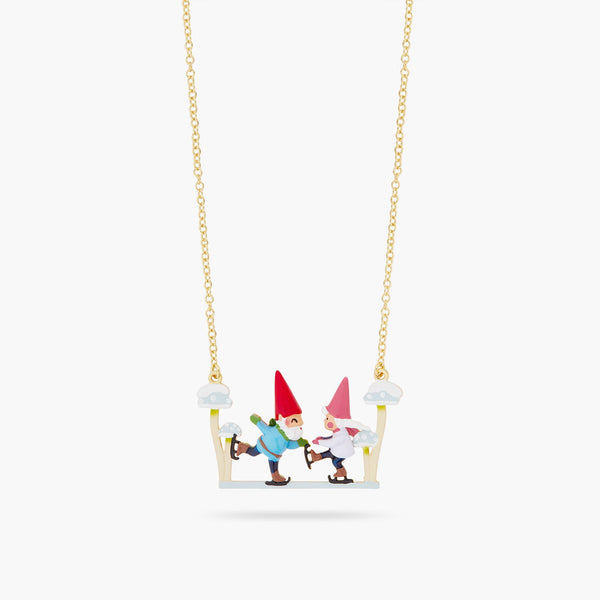 Gnomes And Ice Skates Statement Necklace | ASCP3081 - Les Nereides