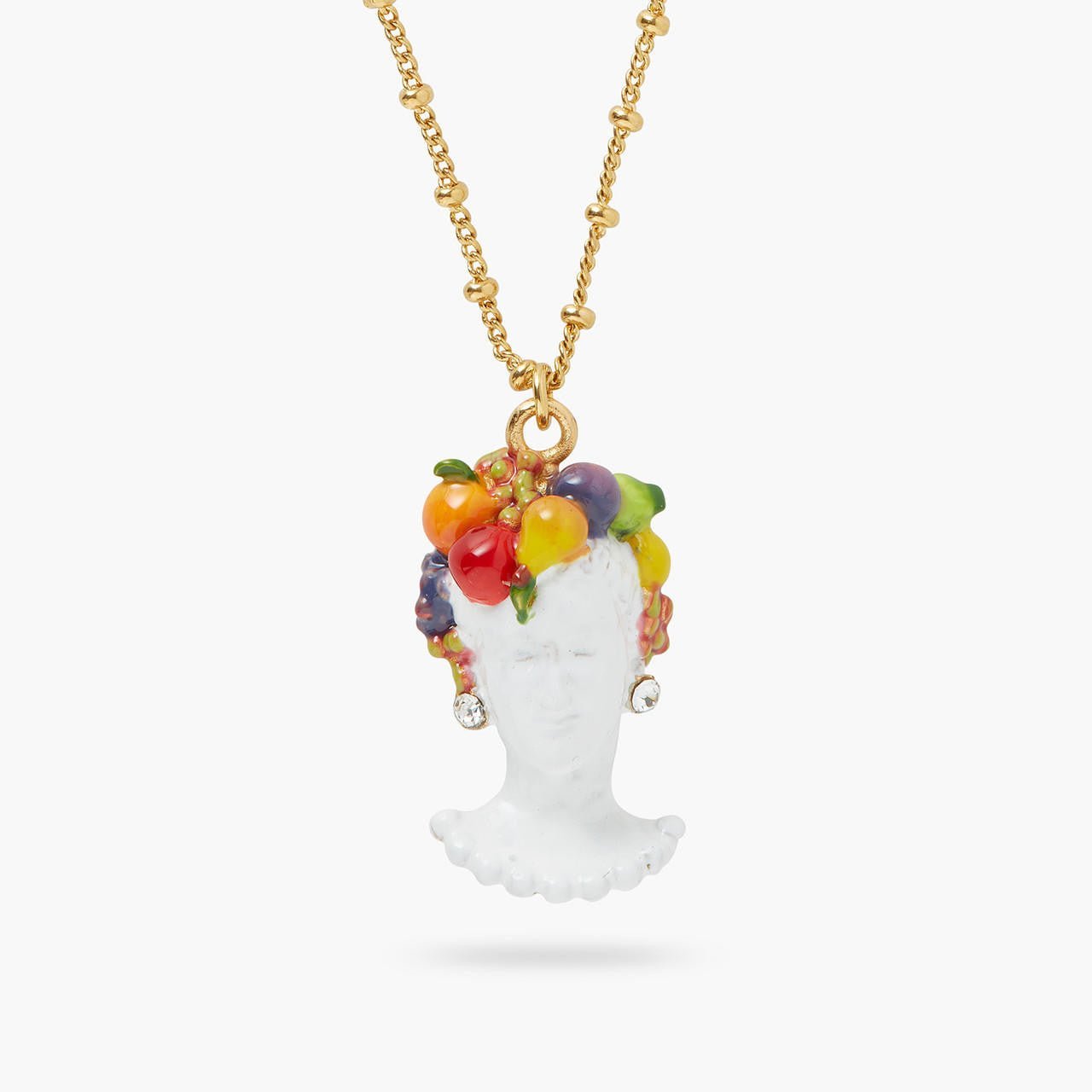 Goddess Pomona And Fruit Pendant Necklace | AQVT3091 - Les Nereides