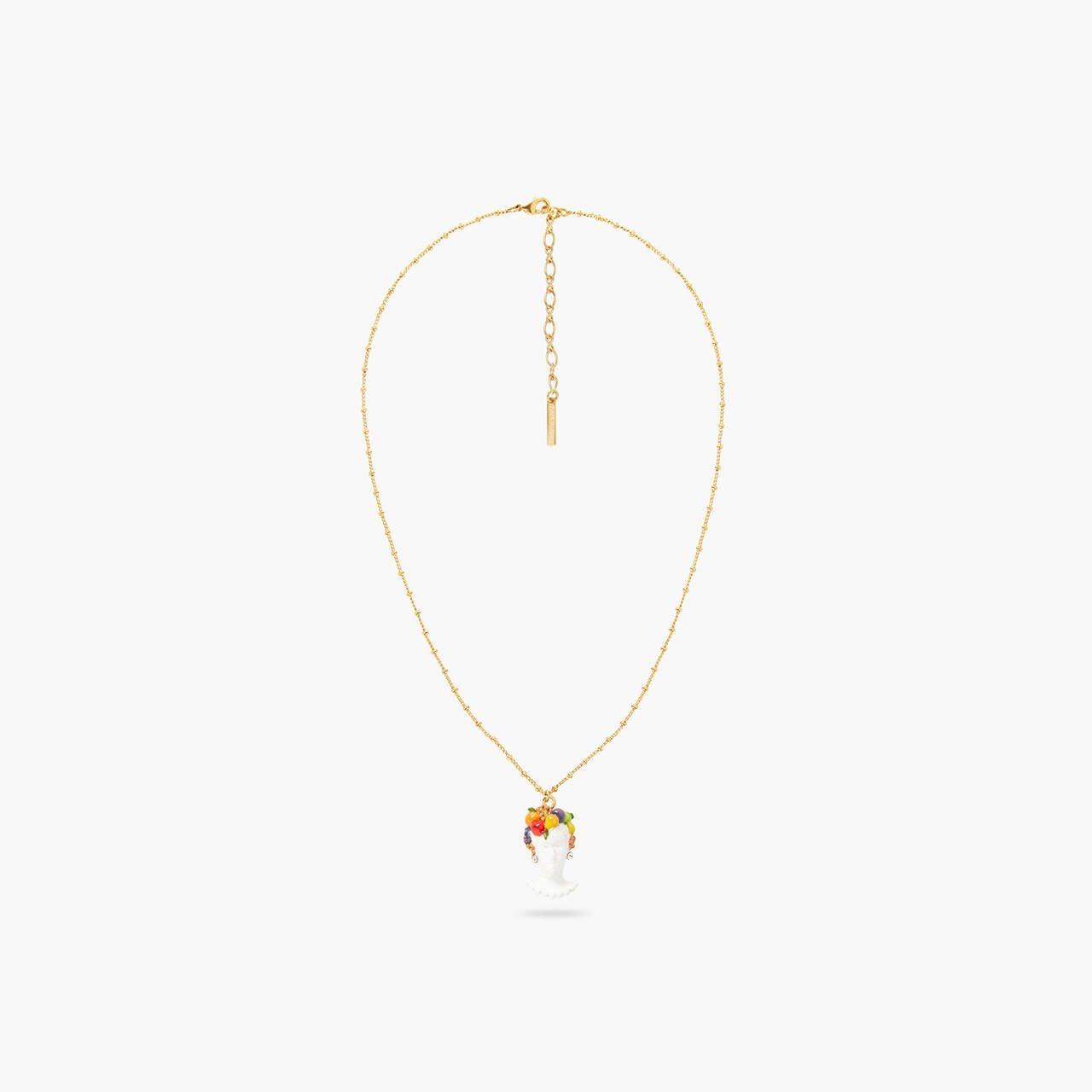 Goddess Pomona And Fruit Pendant Necklace | AQVT3091 - Les Nereides