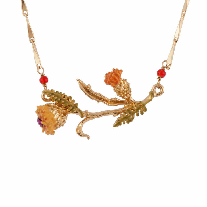 Gold Thistles Necklace | AFCH3071 - Les Nereides