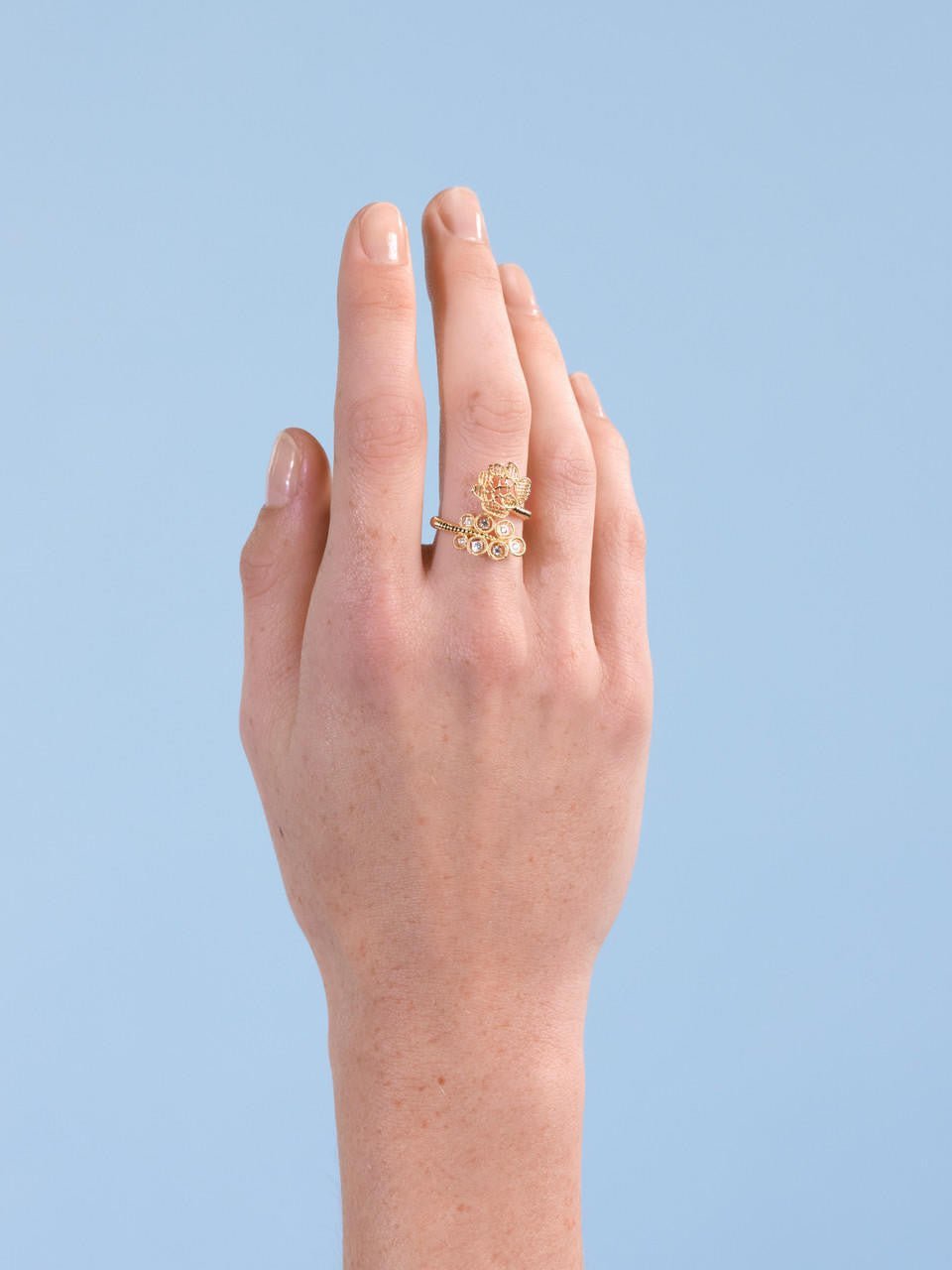 Gold Thread Adjustable Ring | ARFO6011 - Les Nereides