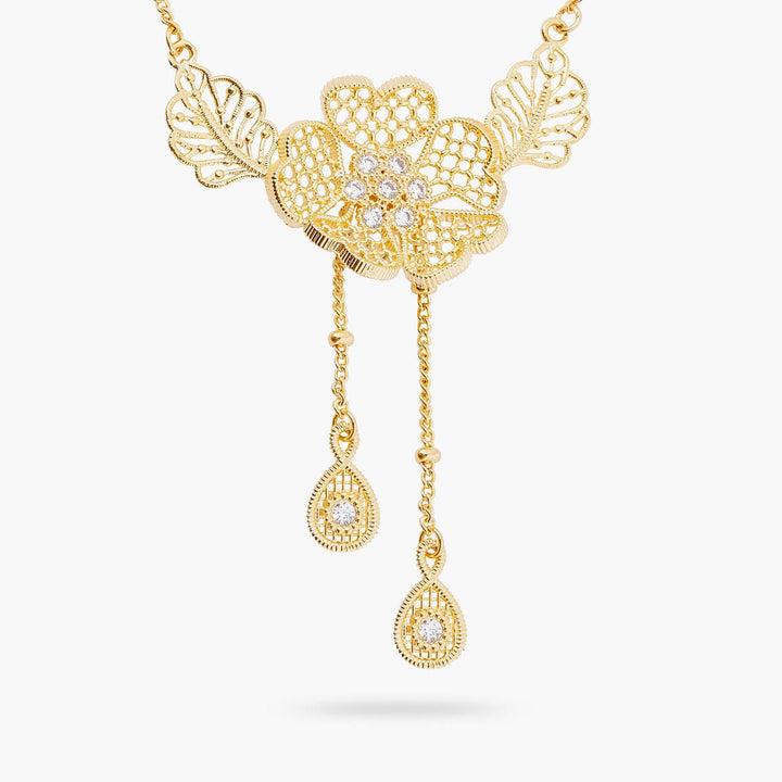 Gold Thread Pendant Fine Necklace | ARFO3021 - Les Nereides