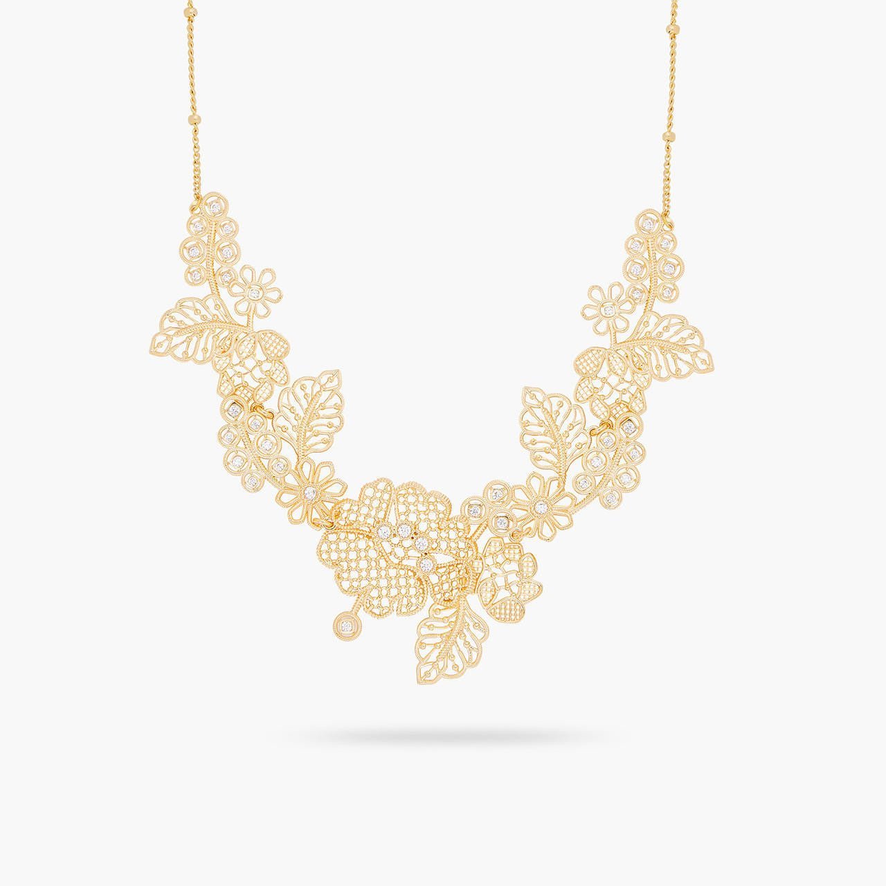 Gold Thread Statement Necklace | ARFO3011 - Les Nereides