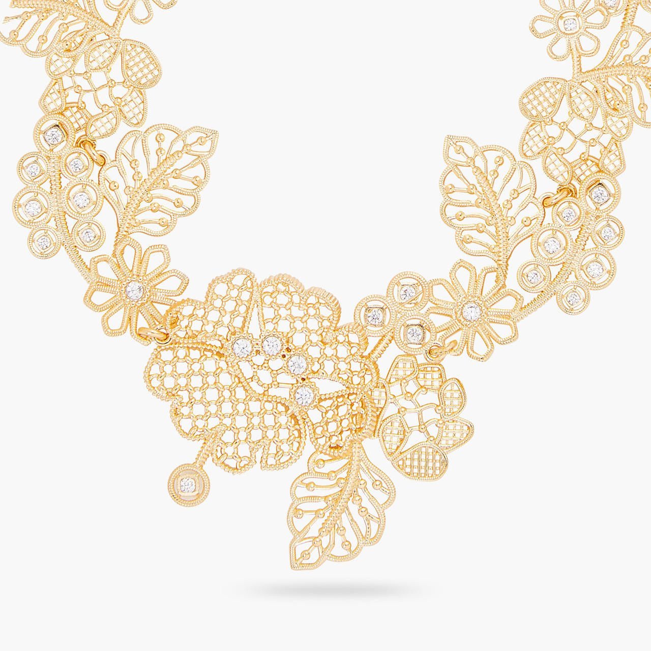 Gold Thread Statement Necklace | ARFO3011 - Les Nereides