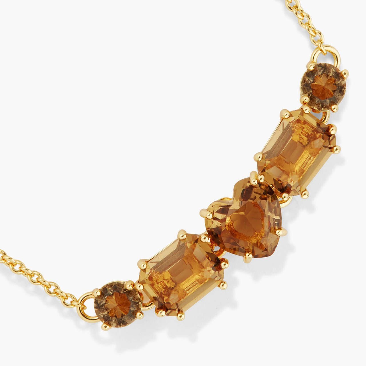Golden Brown Diamantine Fine Stone Bracelet | APLD2141 - Les Nereides