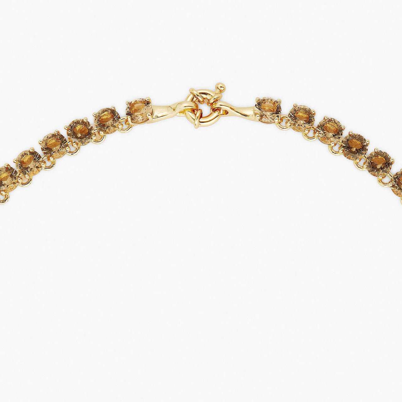 Golden Brown Diamantine Round Stone Choker | APLD3321 - Les Nereides