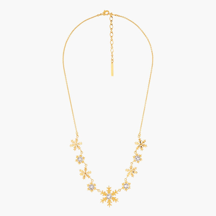 Golden Snowflakes Collar Necklace | AMSC3011 - Les Nereides