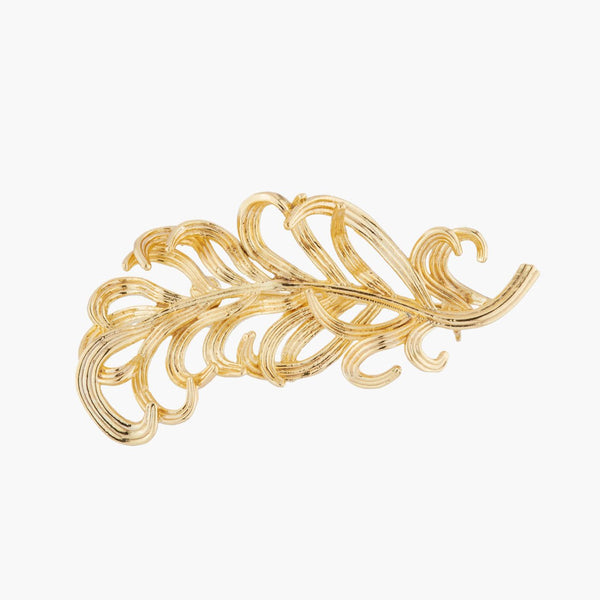 Golden Swan Feather Brooch Brooch | AKCY502 - Les Nereides