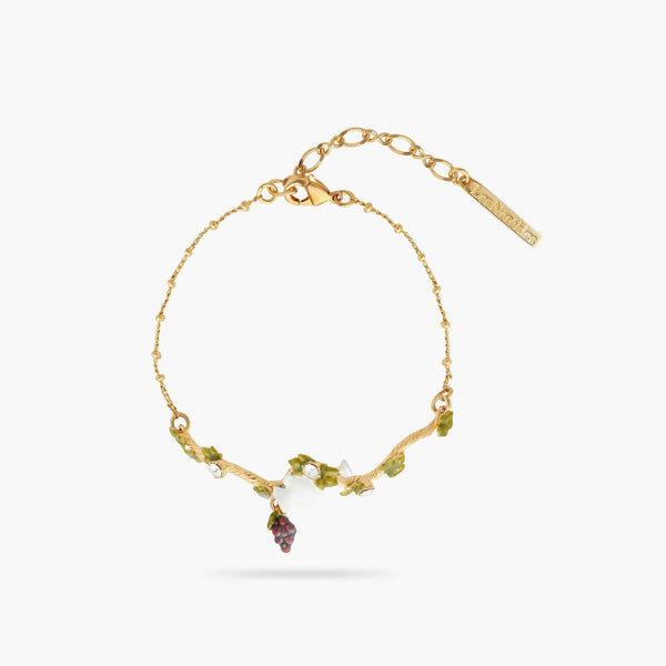Grapes And Amphora Fine Bracelet | AQVT2041 - Les Nereides