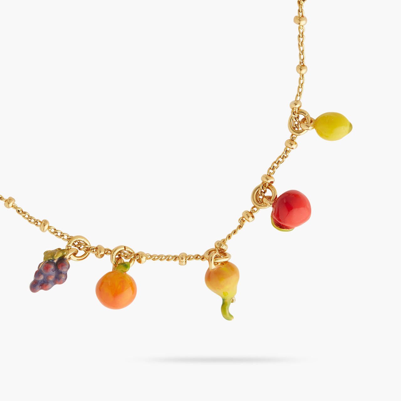 Grapes And Fruit Fine Bracelet | AQVT2061 - Les Nereides