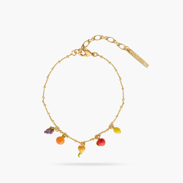 Grapes And Fruit Fine Bracelet | AQVT2061 - Les Nereides