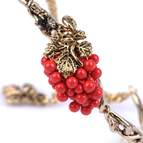 Grappe de Perles Avec Un Raisin Corail Bracelet | YGP2012 - Les Nereides