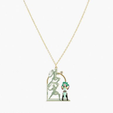 Greek Soldiers And Medusa Long Necklace | APPD3031 - Les Nereides