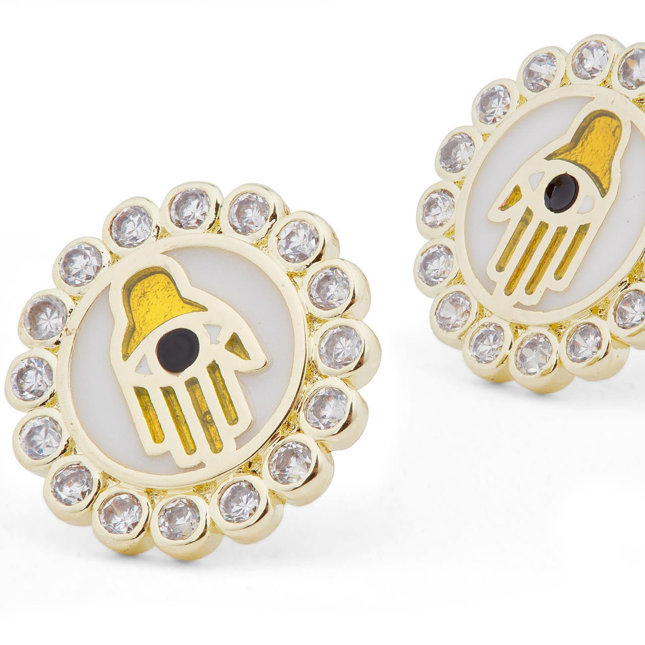 Hamsa Earrings | ARAD1051 - Les Nereides