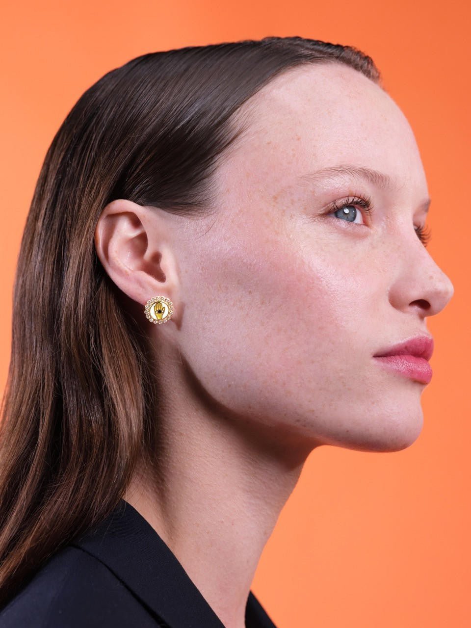 Hamsa Earrings | ARAD1051 - Les Nereides