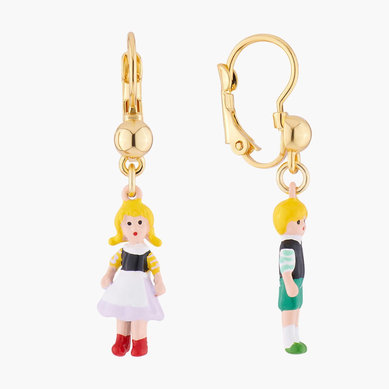 Hansel And Gretel Asymmetrical Dormeuses Earrings | ALHG1011 - Les Nereides