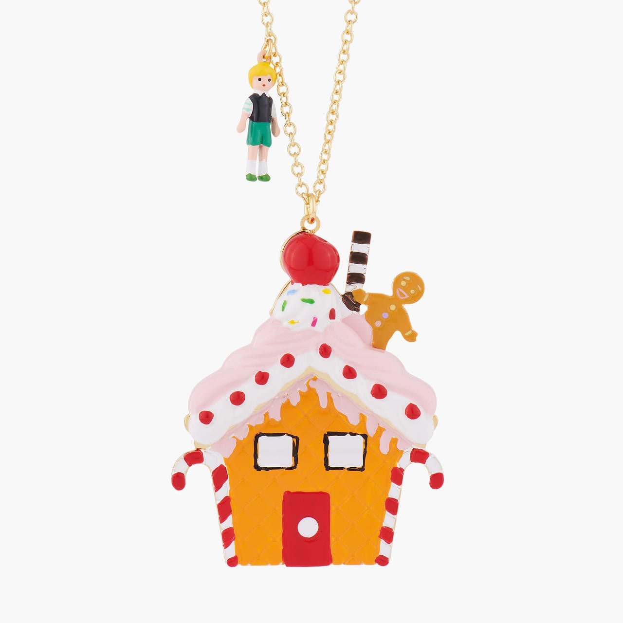 Hansel And Gretel At Theé Witch'S House Pendant Necklace | ALHG3021 - Les Nereides