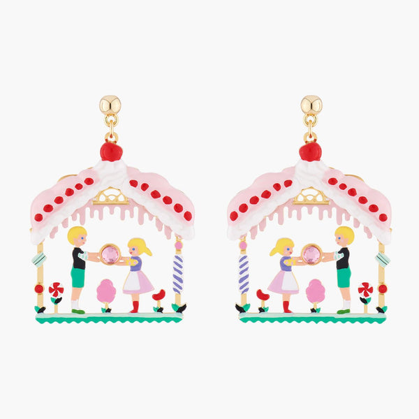 Hansel And Gretel In Theé Sweet House Earrings | ALHG1061 - Les Nereides