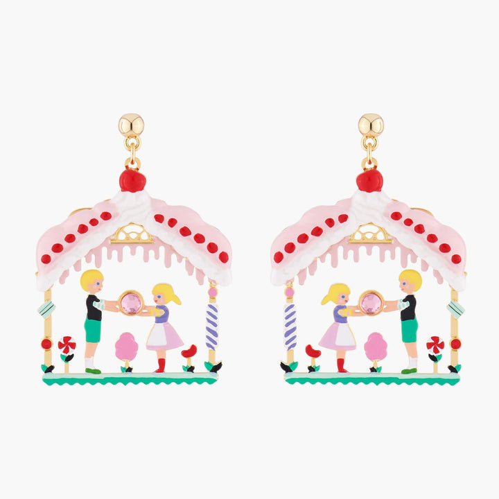 Hansel And Gretel In Theé Sweet House Earrings | ALHG1061 - Les Nereides