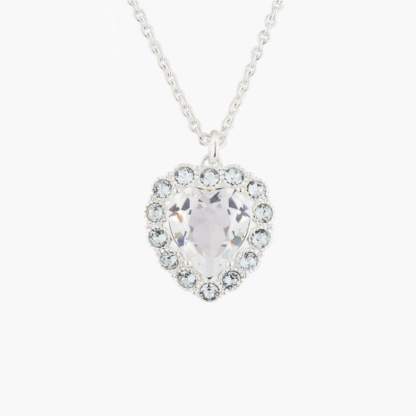 Heart And Crystals Pendant Necklace | Akjv3022 - Les Nereides