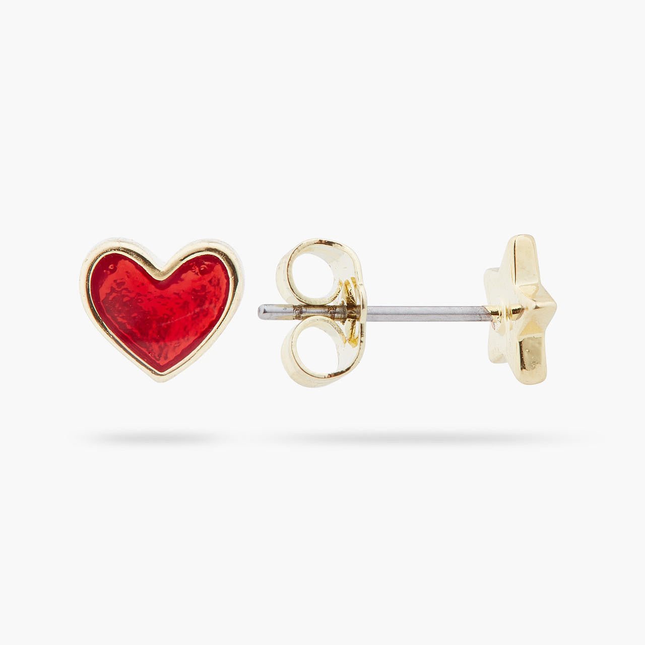 Heart And Star Asymmetrical Earrings | ARAD1071 - Les Nereides