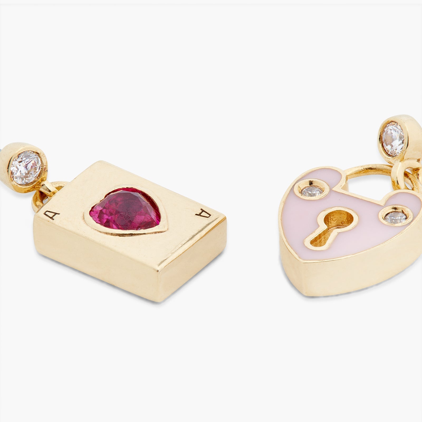Heartlock Earrings | ASAM1061 - Les Nereides