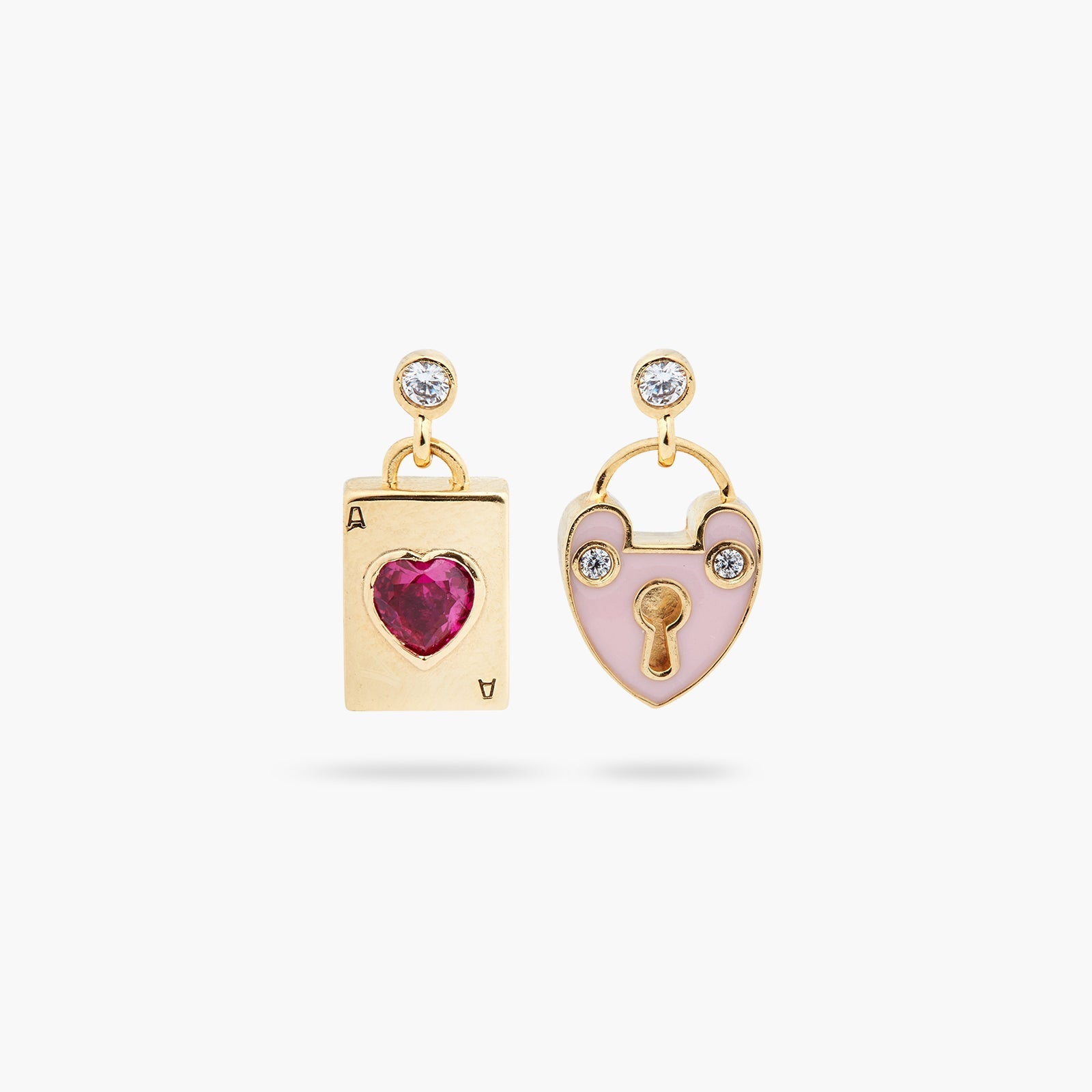 Heartlock Earrings | ASAM1061 - Les Nereides