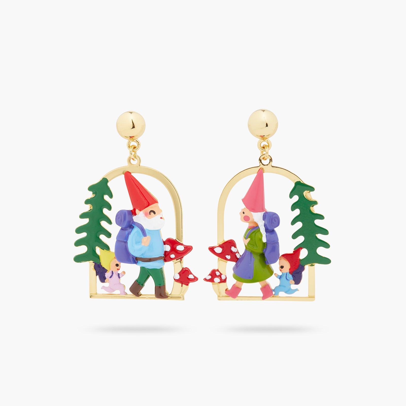 Hiking Gnome Earrings | ASCP1031 - Les Nereides