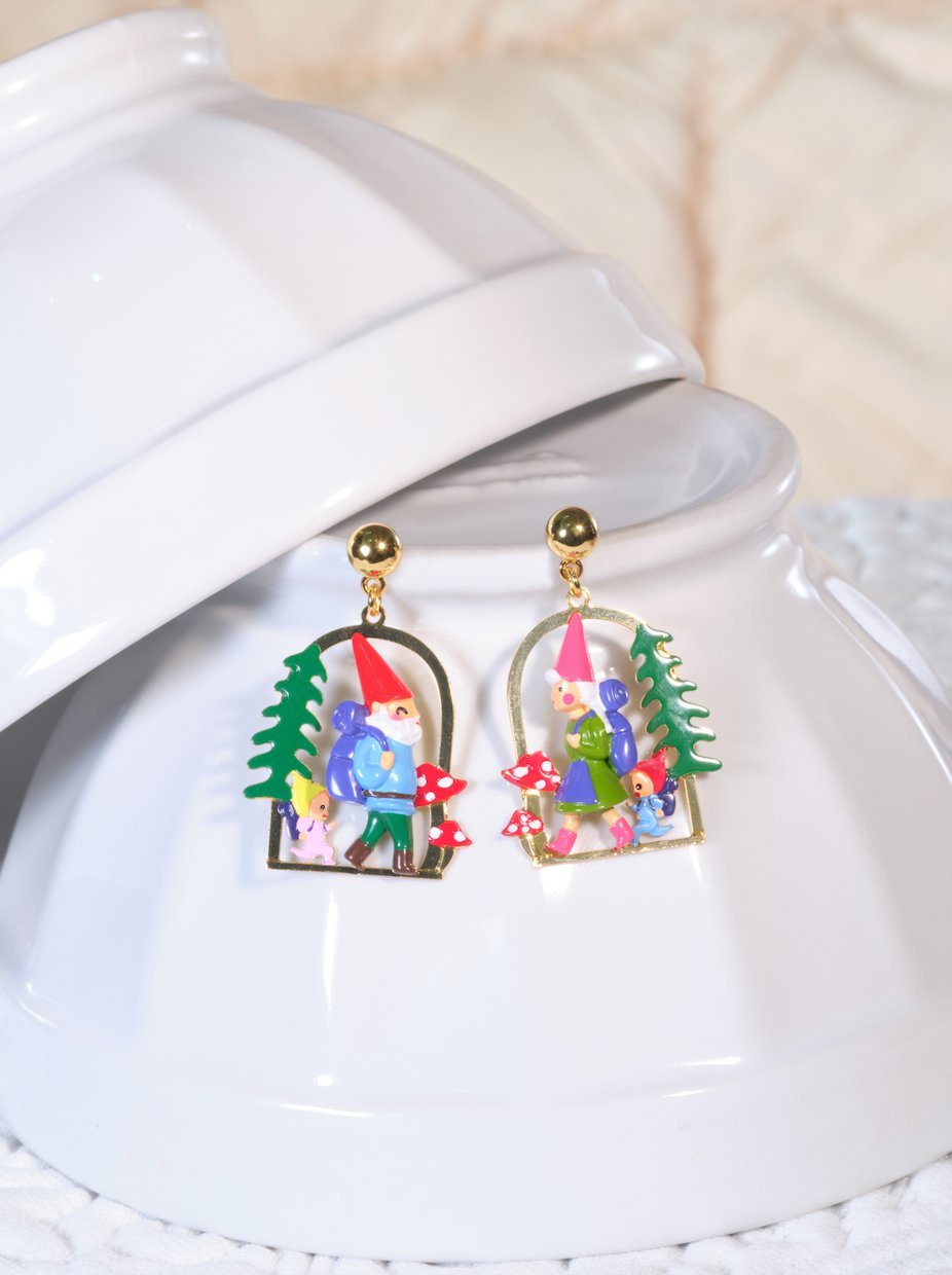 Hiking Gnome Earrings | ASCP1031 - Les Nereides