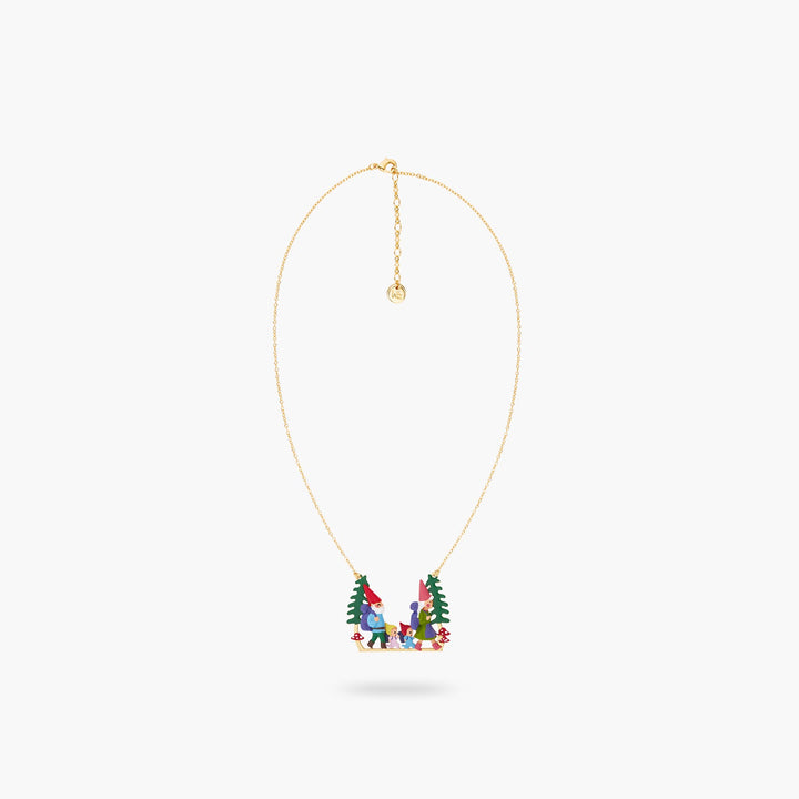 Hiking Toadstool Family Statement Necklace | ASCP3031 - Les Nereides