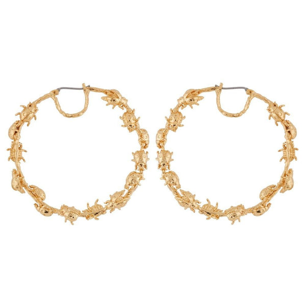 Hoop Nature Flamboyante Earrings | AGNF1071 - Les Nereides