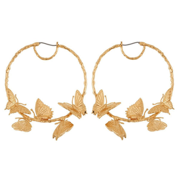 Hoop Nature Flamboyante Earrings | AGNF1101 - Les Nereides