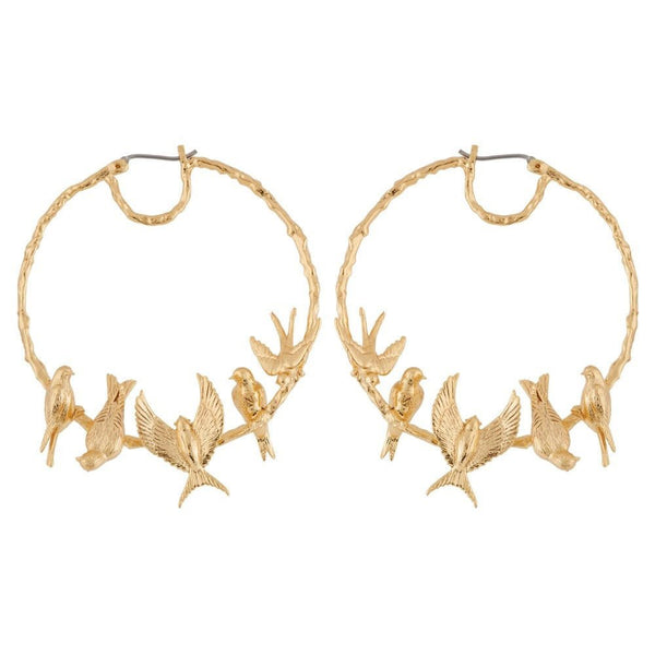 Hoop Nature Flamboyante Earrings | AGNF1121 - Les Nereides