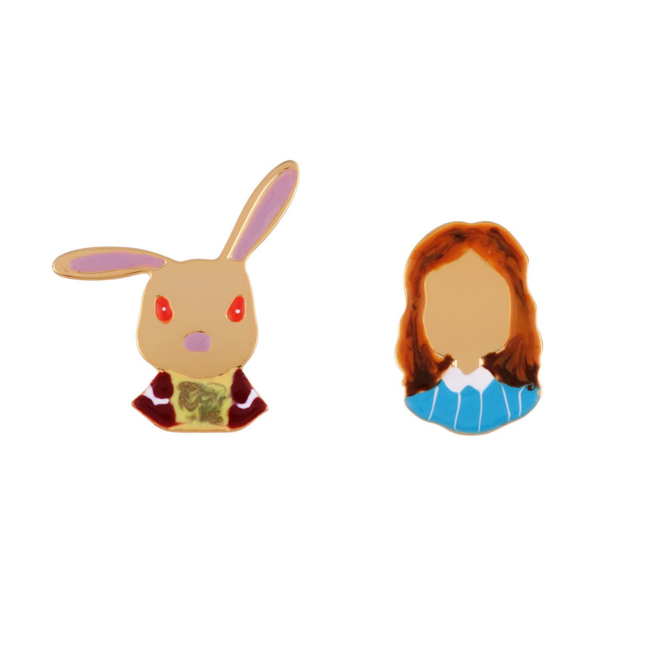 Il Était Une Fois Alice & Theé Rabbit Earrings | AEIL105T/1 - Les Nereides