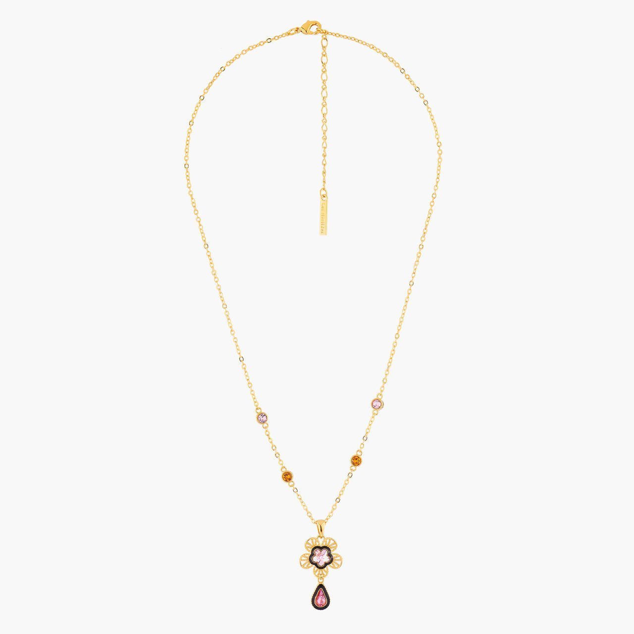 Indian Flower Pendant Necklace | AMEI3021 - Les Nereides